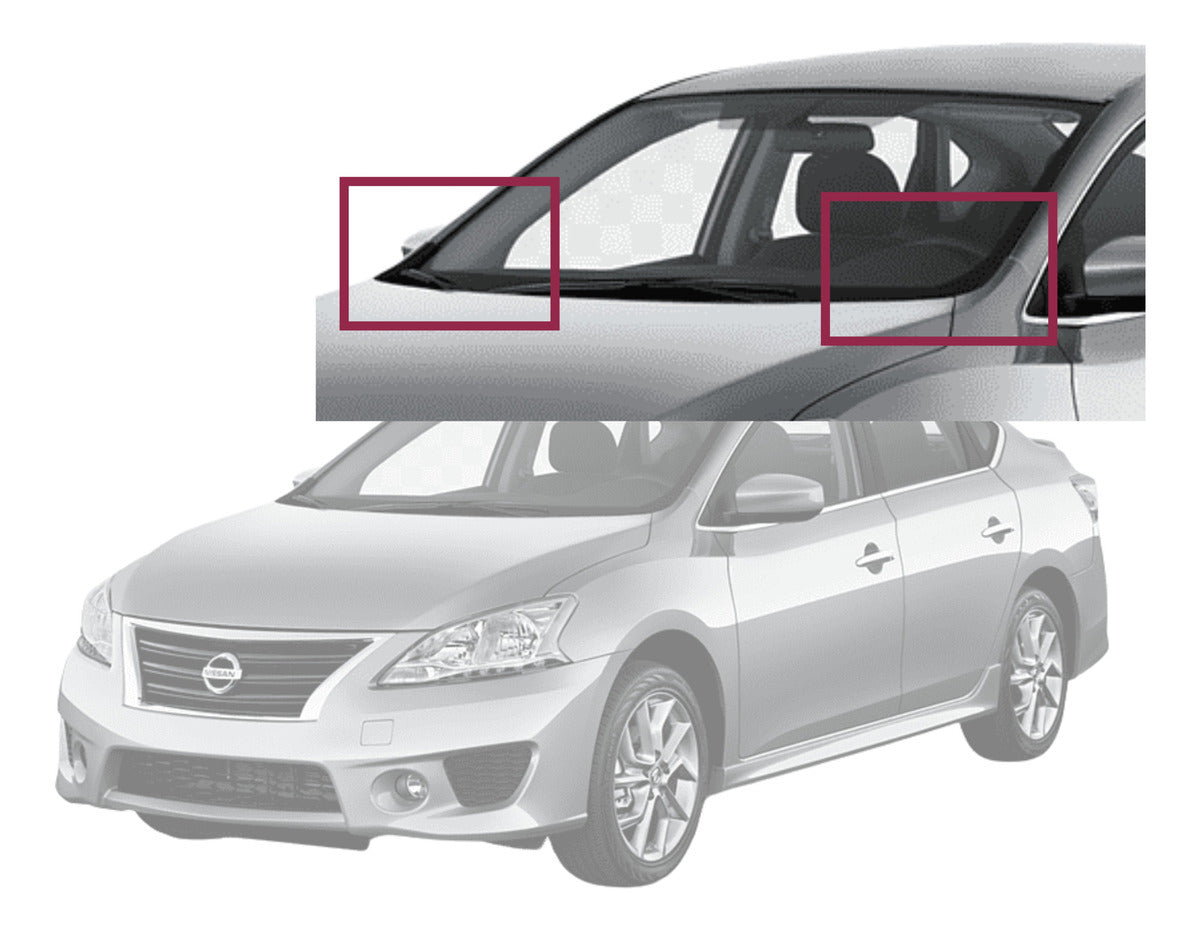 Molduras Esquineras De Parabrisas Nissan Sentra 2013/2019