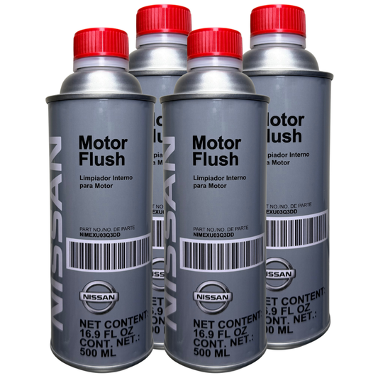 4 PIEZAS LIMPIADOR INTERNO MOTOR FLUSH NISSAN ORIGINAL