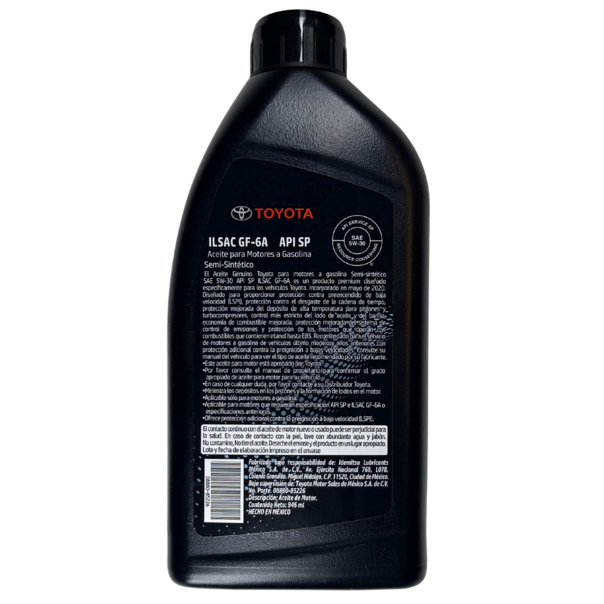 KIT DE AFINACION MENOR TOYOTA ORIGINAL 5W30 AVANZA 2016-2025