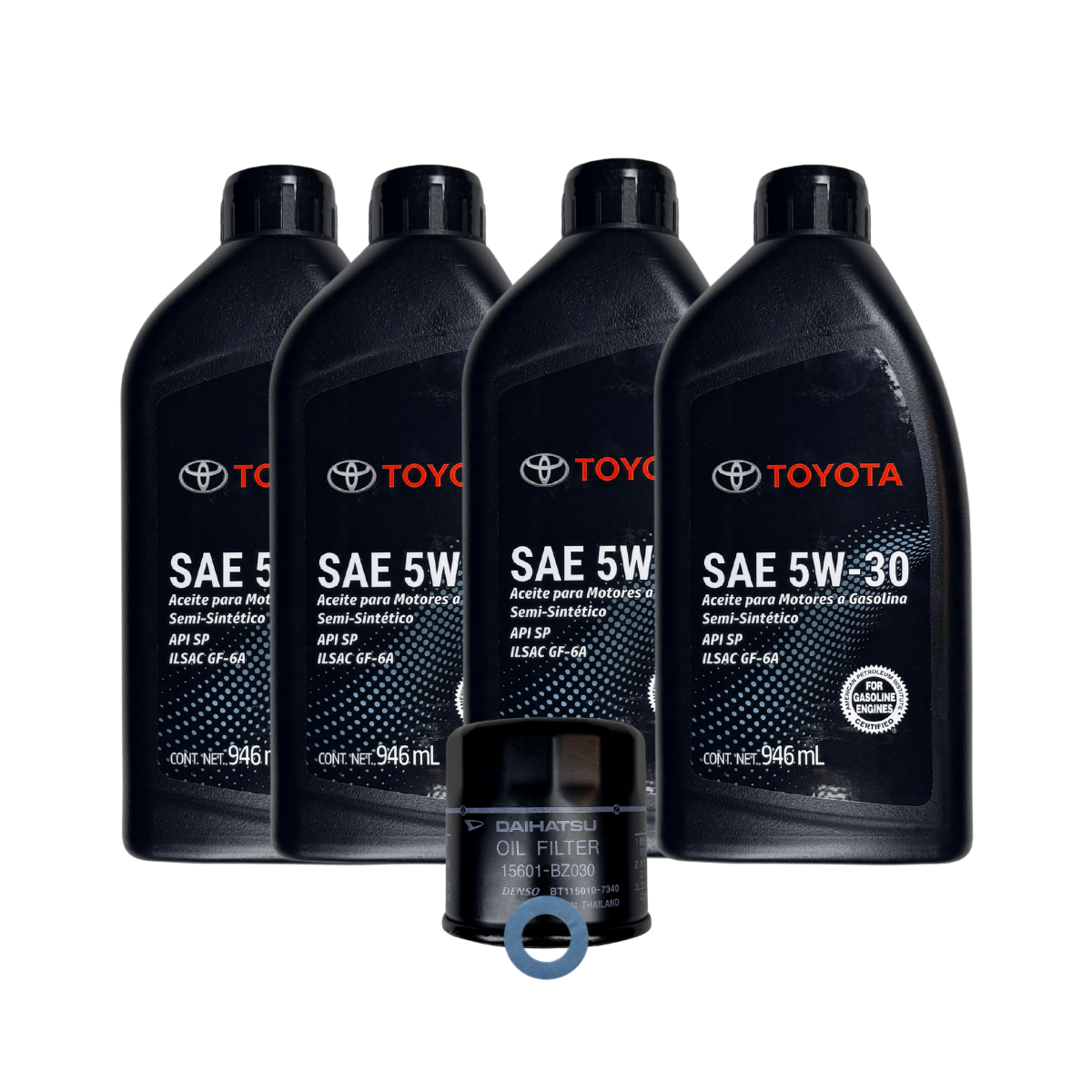 KIT DE AFINACION MENOR TOYOTA ORIGINAL 5W30 AVANZA 2016-2025