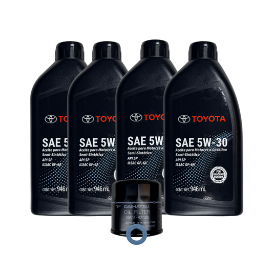 KIT DE AFINACION MENOR TOYOTA ORIGINAL 5W30 AVANZA 2016-2025