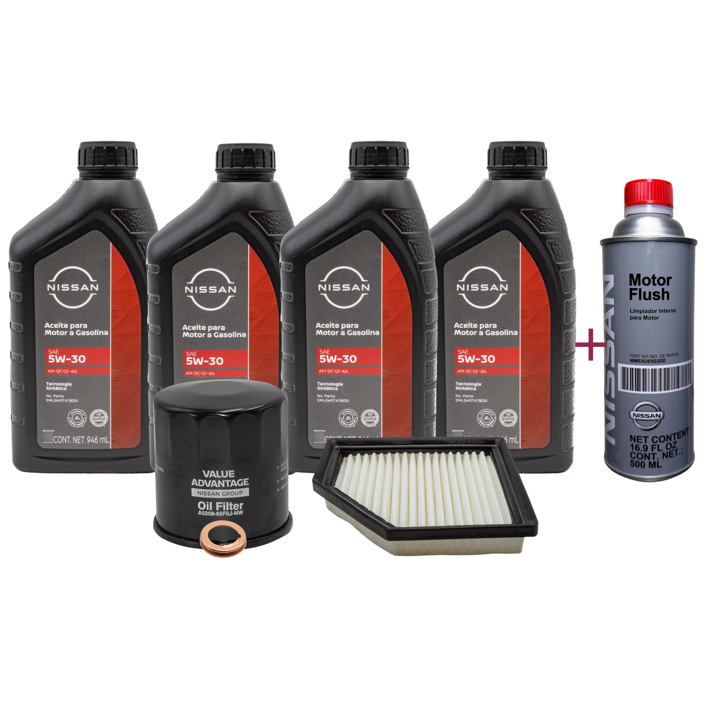 KIT DE AFINACION 5W30 NISSAN ORIGINAL SENTRA B18 2020-2025
