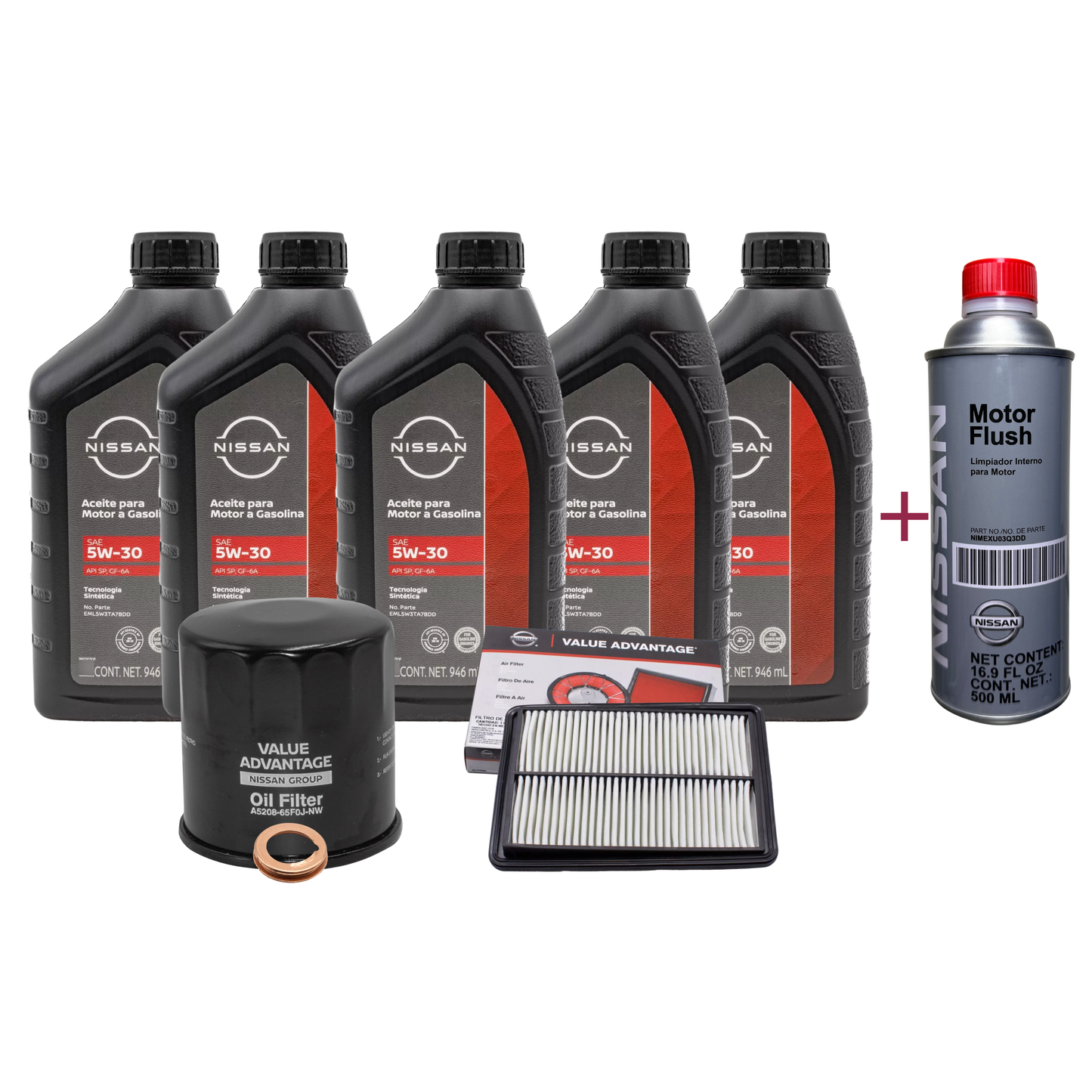KIT DE AFINACION 5W30 NISSAN ORIGINAL X TRAIL T32 2014/2022